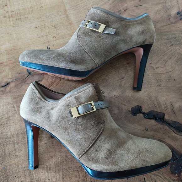 FRANCO SARTO Suede Bootie - Picture 5 of 10